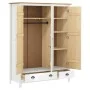 Armario de 3 puertas Hill Range madera pino blanco 127x50x170cm de , Armarios roperos - Ref: Foro24-288954, Precio: 437,20 €,...