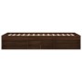 Estructura de cama roble marrón 90x190 cm de , Camas y somieres - Ref: Foro24-3203844, Precio: 108,61 €, Descuento: %
