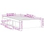 Estructura de cama roble marrón 90x190 cm de , Camas y somieres - Ref: Foro24-3203844, Precio: 108,61 €, Descuento: %