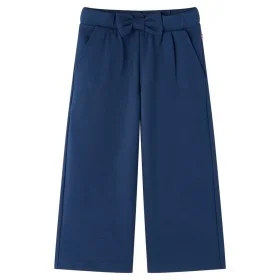 Pantalón infantil con perneras anchas azul marino 116 de , Pantalones de niños - Ref: Foro24-14829, Precio: 13,36 €, Descuent...