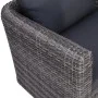 Silla de jardín con cojines ratán sintético gris de vidaXL, Sillas de jardín - Ref: Foro24-44161, Precio: 172,82 €, Descuento: %