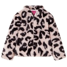 Abrigo infantil pelo sintético rosa claro 128 de , Ropa de abrigo para niños - Ref: Foro24-14457, Precio: 19,37 €, Descuento: %