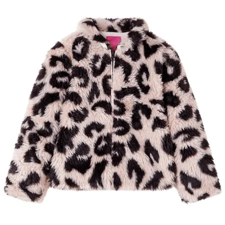 Abrigo infantil pelo sintético rosa claro 128 de , Ropa de abrigo para niños - Ref: Foro24-14457, Precio: 19,37 €, Descuento: %