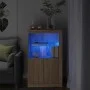 Sideboard mit LED-Lichtern aus Eichenholz in Sonoma-Eiche. von , Schließfächer und Lagerschränke - Ref: Foro24-836625, Preis:...