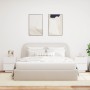 Mesitas de noche con luces LED 2 uds madera ingeniería blanca de , Mesitas de noche - Ref: Foro24-836736, Precio: 119,52 €, D...