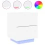 Mesitas de noche con luces LED 2 uds madera ingeniería blanca de , Mesitas de noche - Ref: Foro24-836736, Precio: 117,66 €, D...