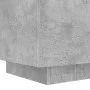 Mesita de noche con luces LED madera ingeniería gris hormigón de , Mesitas de noche - Ref: Foro24-836741, Precio: 63,82 €, De...
