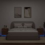 Mesitas de noche luces LED 2 uds madera ingeniería roble marrón de , Mesitas de noche - Ref: Foro24-836748, Precio: 96,68 €, ...