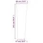 vidaxL Cubierta para calefactor de torre Oxford 420D negro 86x47x241cm de , Fundas para muebles de jardín - Ref: Foro24-35968...