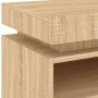 Mesita de noche con luces LED roble Sonoma 40x39x48,5 cm de , Mesitas de noche - Ref: Foro24-836788, Precio: 65,01 €, Descuen...
