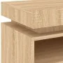 Mesita de noche con luces LED roble Sonoma 40x39x48,5 cm de , Mesitas de noche - Ref: Foro24-836788, Precio: 65,42 €, Descuen...
