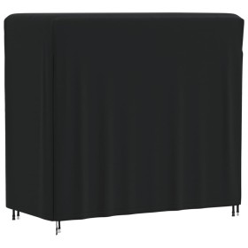 Cubierta para leñero Oxford 420D negro 122x61x106 cm de , Fundas para muebles de jardín - Ref: Foro24-359675, Precio: 29,33 €...