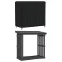 Cubierta para leñero Oxford 420D negro 122x61x106 cm de , Fundas para muebles de jardín - Ref: Foro24-359675, Precio: 28,57 €...