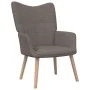 Relaxation armchair in taupe gray fabric by , Armchairs - Ref: Foro24-327928, Price: 120,40 €, Discount: %