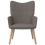Sillón de relax de tela gris taupe de , Sillones - Ref: Foro24-327928, Precio: 122,55 €, Descuento: %