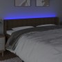 Cabecero con LED de tela marrón oscuro 183x16x78/88 cm de , Cabeceros y pies de cama - Ref: Foro24-3123687, Precio: 87,60 €, ...