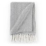 Manta en espiguilla de algodón gris 220x250 cm de vidaXL, Mantas - Ref: Foro24-245320, Precio: 38,93 €, Descuento: %
