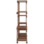 Soporte de flores con ruedas madera maciza abeto 110x25x115 cm de , Soportes para macetas - Ref: Foro24-362859, Precio: 67,37...