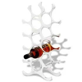 Wine rack for 15 silver aluminum bottles by , Wine racks - Ref: Foro24-242331, Price: 56,46 €, Discount: %