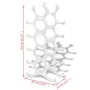 Wine rack for 15 silver aluminum bottles by , Wine racks - Ref: Foro24-242331, Price: 56,46 €, Discount: %
