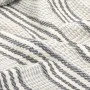 Manta a rayas de algodón gris y blanco 125x150 cm de vidaXL, Mantas - Ref: Foro24-245327, Precio: 18,17 €, Descuento: %