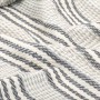 Manta a rayas de algodón gris y blanco 125x150 cm de vidaXL, Mantas - Ref: Foro24-245327, Precio: 20,05 €, Descuento: %