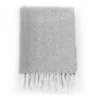 Manta en espiguilla de algodón gris 125x150 cm de vidaXL, Mantas - Ref: Foro24-245318, Precio: 24,09 €, Descuento: %
