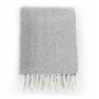 Manta en espiguilla de algodón gris 125x150 cm de vidaXL, Mantas - Ref: Foro24-245318, Precio: 26,74 €, Descuento: %