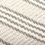 Manta a rayas de algodón gris y blanco 125x150 cm de vidaXL, Mantas - Ref: Foro24-245327, Precio: 18,17 €, Descuento: %