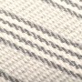 Manta a rayas de algodón gris y blanco 125x150 cm de vidaXL, Mantas - Ref: Foro24-245327, Precio: 20,05 €, Descuento: %