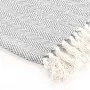 Graue Baumwolldecke mit Fischgrätmuster 125x150 cm von vidaXL, Decken - Ref: Foro24-245318, Preis: 24,09 €, Rabatt: %