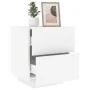 Bedside table with LED lights white engineered wood by , Nightstands - Ref: Foro24-836735, Price: 76,38 €, Discount: %