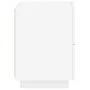 Mesita de noche con luces LED madera de ingeniería blanca de , Mesitas de noche - Ref: Foro24-836735, Precio: 76,38 €, Descue...