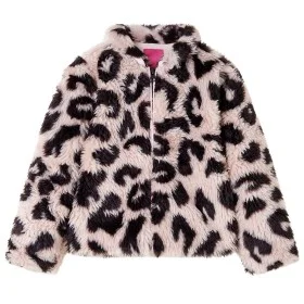 Abrigo infantil pelo sintético rosa claro 116 de , Ropa de abrigo para niños - Ref: Foro24-14456, Precio: 16,00 €, Descuento: %