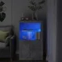 Sideboard mit LED-Leuchten aus betongrauem Holzwerkstoff von , Schließfächer und Lagerschränke - Ref: Foro24-836626, Preis: 7...