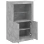 Sideboard mit LED-Leuchten aus betongrauem Holzwerkstoff von , Schließfächer und Lagerschränke - Ref: Foro24-836626, Preis: 7...