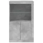 Sideboard mit LED-Leuchten aus betongrauem Holzwerkstoff von , Schließfächer und Lagerschränke - Ref: Foro24-836626, Preis: 7...
