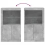 Sideboard mit LED-Leuchten aus betongrauem Holzwerkstoff von , Schließfächer und Lagerschränke - Ref: Foro24-836626, Preis: 7...