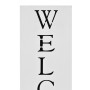 Paragüero diseño Welcome acero blanco de vidaXL, Paragüeros - Ref: Foro24-246797, Precio: 32,15 €, Descuento: %