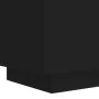 Mesita de noche con luces LED madera de ingeniería negra de , Mesitas de noche - Ref: Foro24-836737, Precio: 69,18 €, Descuen...