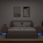 Mesitas de noche luces LED 2 uds madera ingeniería roble Sonoma de , Mesitas de noche - Ref: Foro24-836740, Precio: 112,82 €,...
