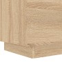 Mesitas de noche luces LED 2 uds madera ingeniería roble Sonoma de , Mesitas de noche - Ref: Foro24-836740, Precio: 112,82 €,...