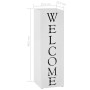 Paragüero diseño Welcome acero blanco de vidaXL, Paragüeros - Ref: Foro24-246797, Precio: 32,15 €, Descuento: %