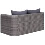 Juego de sofás de esquina de jardín 2 piezas ratán PE gris de vidaXL, Sofás de exterior - Ref: Foro24-44162, Precio: 221,91 €...