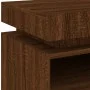 Bedside table with LED lights oak brown 40x39x48.5 cm by , Nightstands - Ref: Foro24-836796, Price: 70,80 €, Discount: %