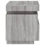 Mesita de noche con luces LED gris Sonoma 40x39x48,5 cm de , Mesitas de noche - Ref: Foro24-836794, Precio: 81,28 €, Descuent...