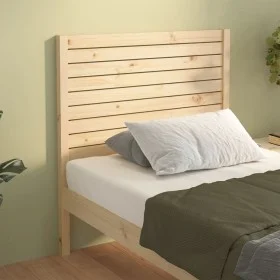 Cabecero de cama madera maciza de pino 81x4x100 cm de , Cabeceros y pies de cama - Ref: Foro24-818995, Precio: 46,57 €, Descu...