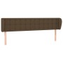 Cabecero de tela marrón oscuro 183x23x78/88 cm de , Cabeceros y pies de cama - Ref: Foro24-3117595, Precio: 86,25 €, Descuent...