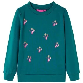 Sudadera infantil verde oscuro 128 de , Camisetas para niños - Ref: Foro24-13747, Precio: 12,41 €, Descuento: %