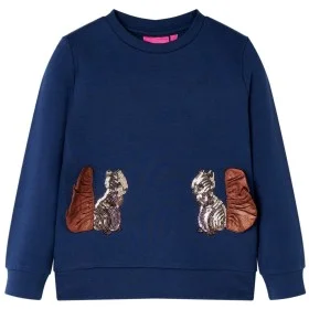 Sudadera infantil azul marino 116 de , Camisetas para niños - Ref: Foro24-14161, Precio: 12,10 €, Descuento: %